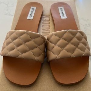 Woman’s Steve Madden quilted slide sandals